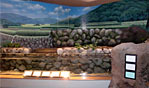 みやしま水族館・里山水槽・擬岩・擬土